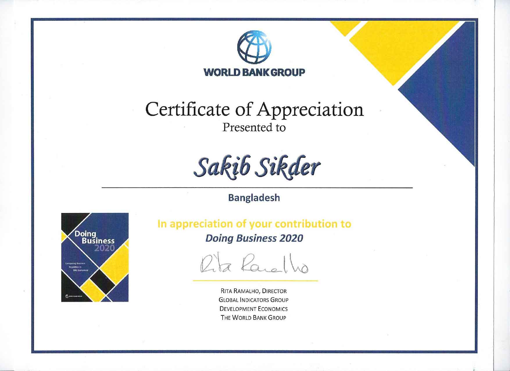 world-bank-appriciation-certificate